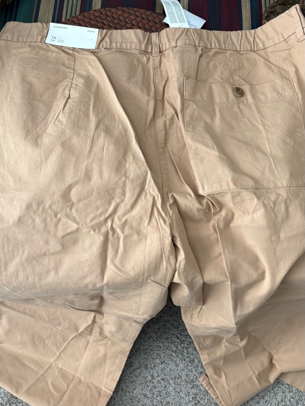 Stovepipe Stretch Women’s Pants - Tan - Picture 3 of 4